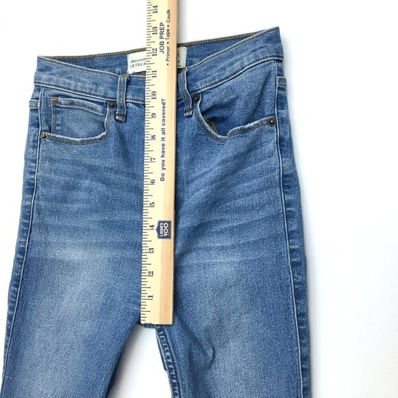 Abercrombie & Fitch Skinny Jeans Ultra High Rise Stretch Women's Size 2 - Picture 6 of 8